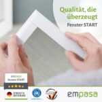empasa Fliegengitter Fenster 120x140 cm START – Insektenschutz Selbstbausatz Weiss – Bild 5