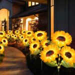 Homeleo Solar Sonnenblumen 3er-Set – LED Gartenbeleuchtung mit Automatik & Wasserschutz – Bild 3