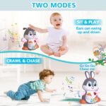 MOONTOY Interaktives Musikspielzeug Hase mit Licht – Krabbelspielzeug ab 6 Monaten – Bild 3