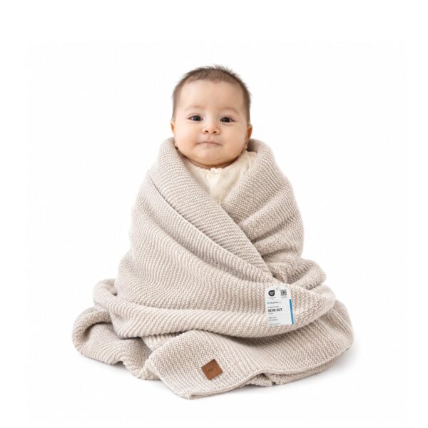 Little Dedi Baby Strickdecke – Oeko-Tex zertifiziert für Neugeborene & Kleinkinder