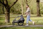 hauck Dryk Duo 2in1 Fahrradanhänger & Buggy für 2 Kinder – Melange Grey – Bild 3