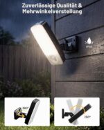 Draome 2er Set Akku Aussenlampe mit Bewegungsmelder – 10000mAh, IP65, 3 Modi & Fernbedienung – Bild 7
