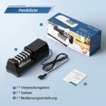 HIUYRFS Elektrischer Messerschärfer 20W – 3-Stufen Profi-Schärfsystem für Küchenmesser – Bild 3
