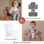 hauck Alpha+ Holz-Hochstuhl – Mitwachsend von 6 Monaten bis 90 kg für Familien – Bild 10