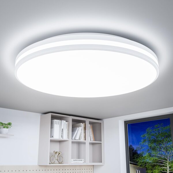 Airand LED Deckenleuchte 20W Ø26cm – 1800LM Kaltweiß IP44 Wasserfest für Bad & Küche