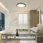 muyuua LED Deckenlampe Ø22cm 15W – Warmweiss IP44 für Bad, Küche & Flur – Bild 3