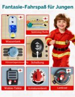 TOP BRIGHT Montessori Busy Board Feuerwehrwagen mit LED – Motorikspielzeug für Kinder ab 3 Jahren – Bild 3