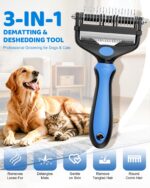 XIHUAN 3-in-1 Unterfellbürste für Hunde & Katzen – Professionelle Fellpflege für Langhaar – Bild 2