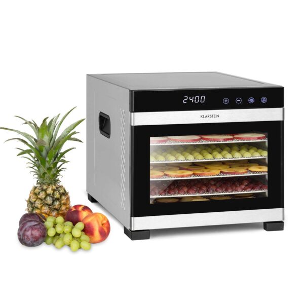 Klarstein Flavour Dry Dörrautomat – Professioneller Dehydrator mit 6 Gitterebenen & 360° Airflow
