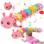 Lypsochaat Musikraupe – Montessori Sensorik Spielzeug für Neugeborene 0–12 Monate