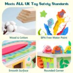 LZDMY Montessori Aktivitätsswürfel 6 in 1 – Motorikspielzeug aus Holz für Babys ab 6 Monaten – Bild 5