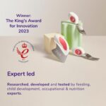 doddl 3-teiliges Besteckset Aqua – Ergonomisches Kinderbesteck ab 1 Jahr für selbstständiges Essen – Bild 8