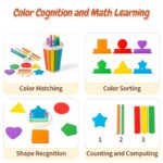 Smartwo Montessori Steckspielzeug aus Holz – Motoriktraining für Kleinkinder ab 1 Jahr – Bild 4