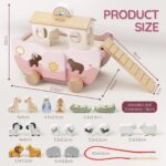 Joyreal Arche Noah Holzspielzeug – Montessori Lernspielzeug ab 1 Jahr für Taufe & Geburtstag – Bild 3