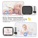 Babystar Babyphone mit Kamera – 3,2-Zoll-Monitor, Nachtsicht & Zwei-Wege-Audio ohne WLAN – Bild 3