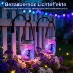 2er-Set Caldarax Solar Laternen mit LED-Lichterkette – IP65 Gartenleuchten für Aussen – Bild 5