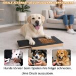 Lixstyea Krallenschleifer Kratzbrett 35x25cm mit Leckerlibox – Nagelpflege für Hunde – Bild 4