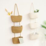 AARAINBOW 3er Wandbehang Baumwollkörbe – Boho Hängekorb Organizer für Wand & Tür – Bild 7