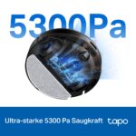Tapo RV20 Max Plus Saugroboter mit Wischfunktion & Absaugstation – 5300Pa Saugkraft – Bild 3