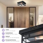CALOKES Aussendeckenleuchte mit Bewegungsmelder – Industrial Design für Hauseingang & Terrasse – Bild 6