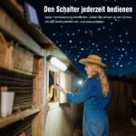 ChunHee Solar Hängelampe 20LED IP65 wasserdicht – kabelgesteuert für Garten & Terrasse – Bild 3
