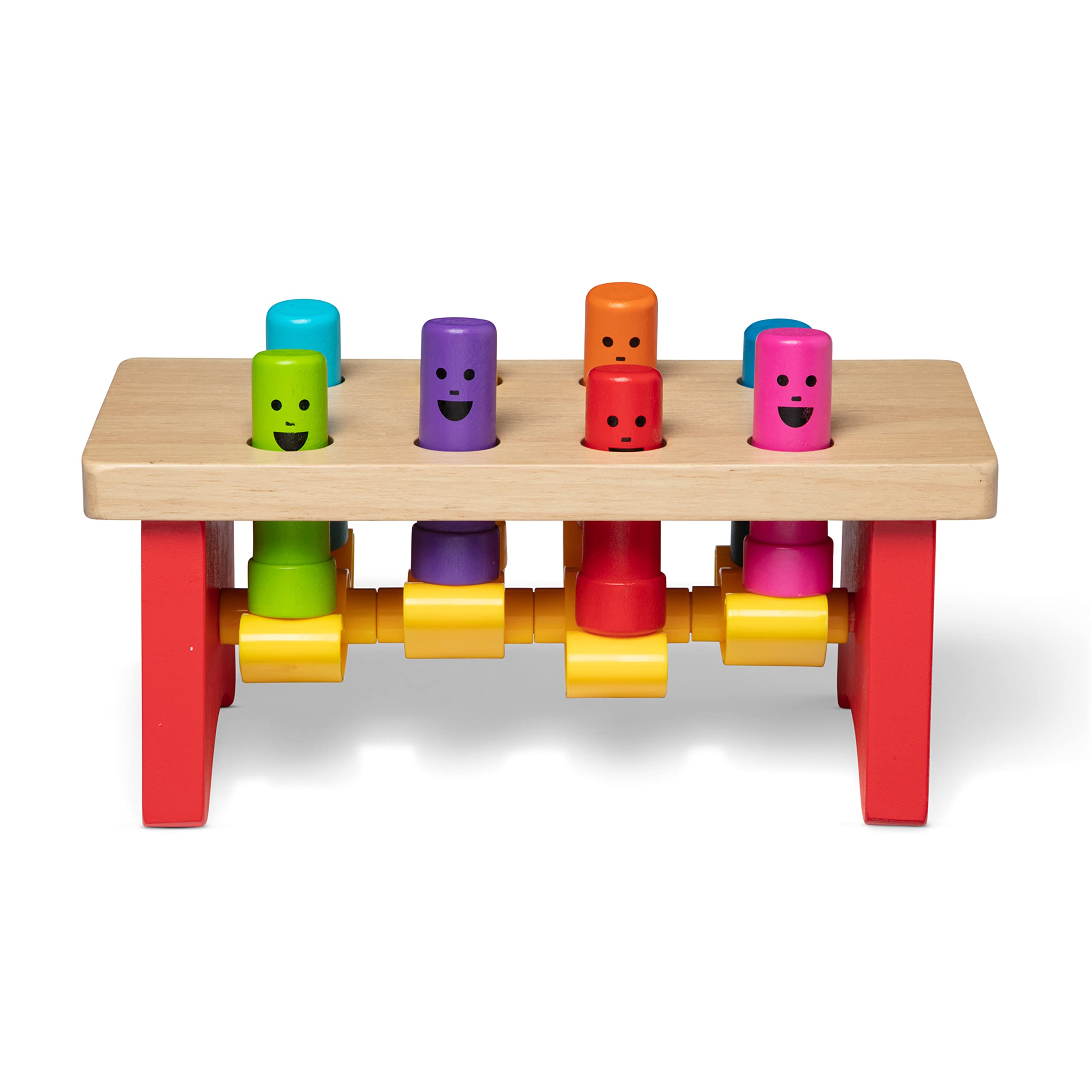 Melissa & Doug Hämmerbank – Holzspielzeug zur Förderung der Feinmotorik ab 2 Jahren