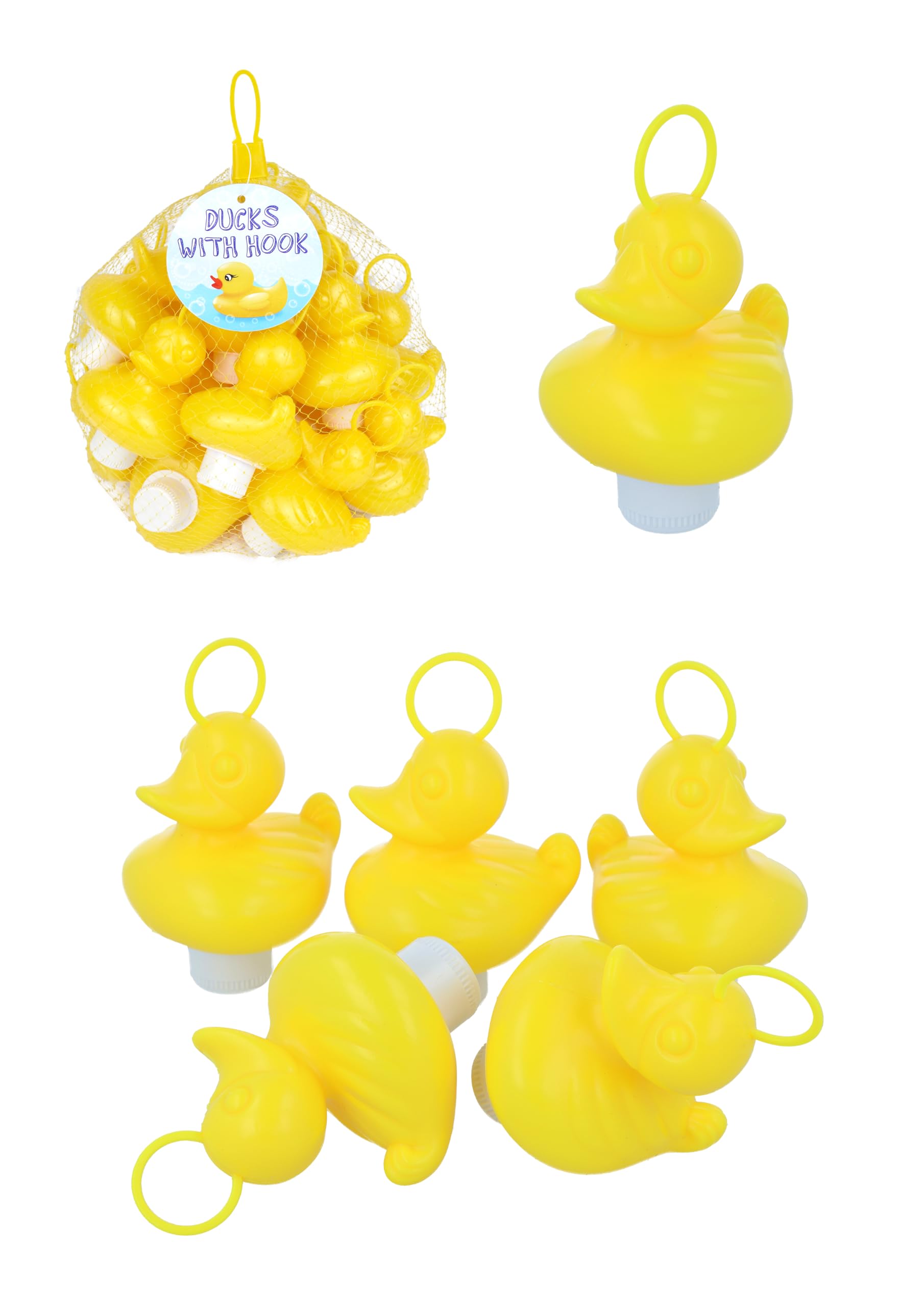 Henbrandt 20er Set Gewichtete Gummienten mit Haken – Badespielzeug & Partyspiel