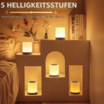 Auxmir LED Nachttischlampe Dimmbar mit Fernbedienung – 3000mAh USB-Akku, 13 Farben, 5 Modi – Bild 7