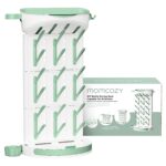 Momcozy Babyflaschen Trockenständer – Vertikaler Flaschenhalter für 18 Flaschen mit Reise-Set