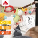 Fehn Kinderwagenkette Safari – Babyspielzeug mit Rassel, Quietsche & Spiegel – Bild 2