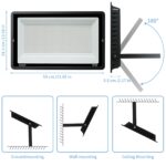 Jefedana 500W LED Aussenstrahler 50000LM 6000K IP66 – Profi-Flutlicht für Industrie & Gewerbe – Bild 2