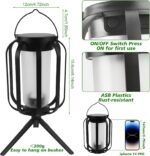 Facarler Solar-Gartenleuchten 2er-Set mit 3D-Flammeneffekt – IP65 wasserdicht & winterfest – Bild 7