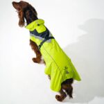 DOGOPAL Regenmantel Hund wasserdicht mit Reflektorstreifen – Gelber Hundemantel für alle Grössen – Bild 14