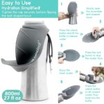 LumoLeaf Hundetrinkflasche 800ml – 2-in-1 Edelstahl Wasserspender für Reisen & Wandern – Bild 5