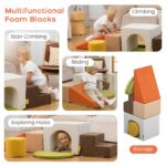 BanaSuper XXL Schaumstoff-Kletterblöcke – 7er Set mit rutschfestem Boden für Kinder – Bild 8