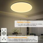 YIFMOO 40W LED Deckenleuchte Ø50cm – Dimmbar mit Fernbedienung & 3000-6500K – Bild 4