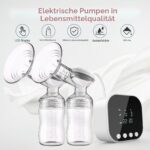 Lulia Elektrische Milchpumpe 4 Modi & 9 Stufen – Stillkomfort mit 2500mAh Akku – Bild 2