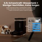 Gardner Pet 6,5L Automatischer Wasserspender mit Edelstahlschüssel – Schwerkraft-Tränke für Hunde & Katzen – Bild 2