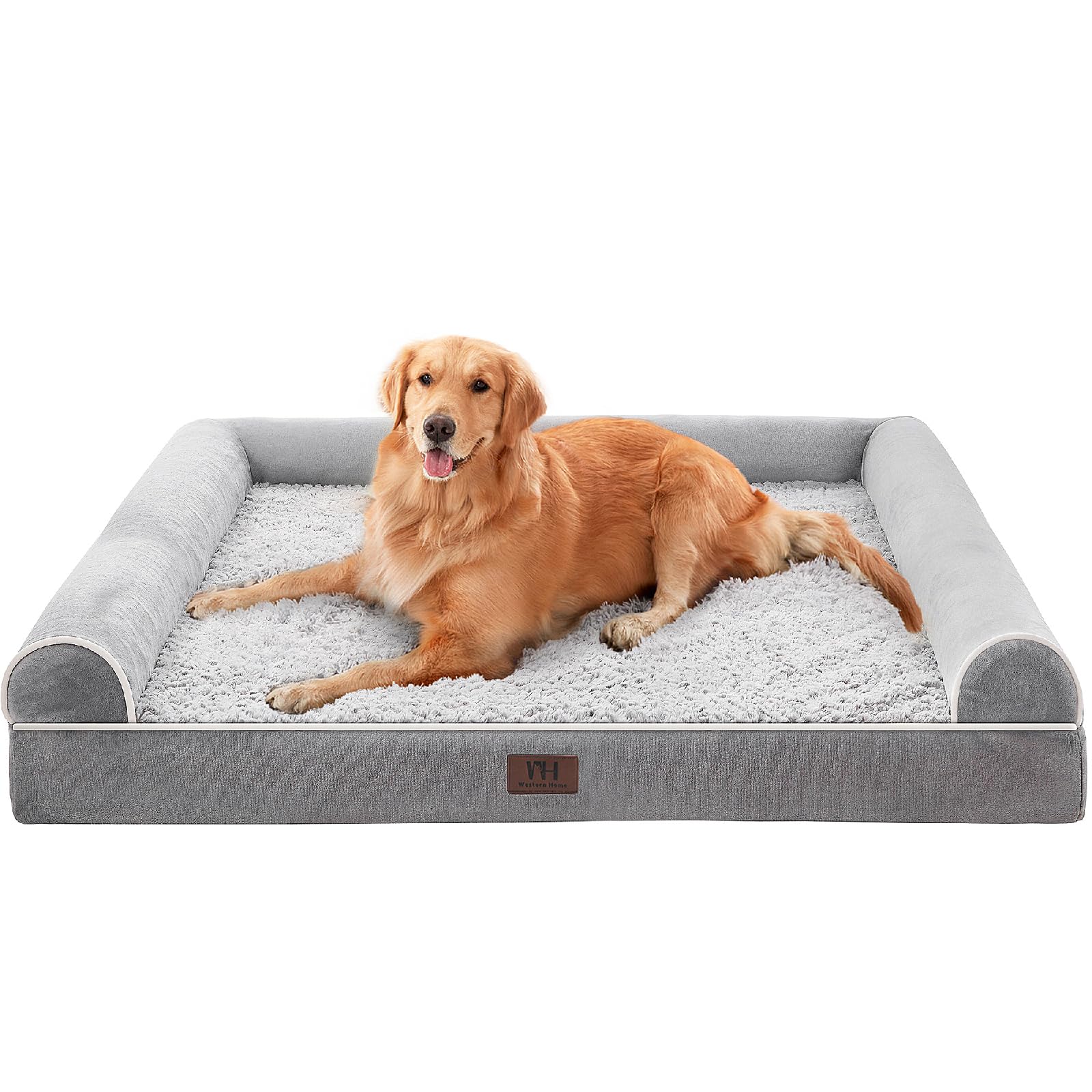 WESTERN HOME Orthopädisches Hundebett 106x76 cm – Komfort für grosse & mittlere Hunde