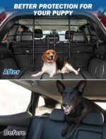 JOYTUTUS Hundegitter Auto Kofferraum – Verstellbares Trenngitter für sichere Autofahrten – Bild 2