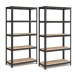 SONGMICS Schwerlastregal 2er Set 40x90x180 cm – 175 kg pro Boden für Lager & Garage