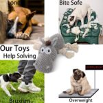 Sedioso Hundespielzeug Tauziehen – Plüsch-Kauspielzeug mit Quietscher für alle Hunderassen – Bild 3