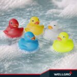 100er WELLGRO Badeenten Set – BPA-freie Gummienten für Bad & Pool – Bild 6
