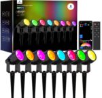 APPECK Gartenstrahler 8er Set WiFi Smart RGBW LED – Intelligente Außenbeleuchtung IP65