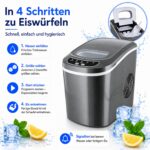 MS-Point Eiswürfelmaschine – Kompakter Ice Maker mit 2 Grössen & gekühltem Behälter – Bild 3