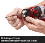 Einhell Akku-Schlagbohrschrauber TE-CD 18/48 Li-i – 48 Nm mit PXC System & Koffer – Bild 7