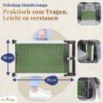 PRIORPET Hunderampe Auto Klappbar – Stabile Einstiegshilfe bis 90kg für grosse Hunde – Bild 2