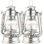 Lunartec 2er-Set Petroleum-Sturmlaternen 18,5 cm – Authentisches Flammen-Licht für Garten & Terrasse