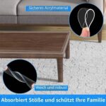 MILEQEE Selbstklebender Kantenschutz 40mm x 4m – Transparenter Baby-Eckenschutz mit Stoßdämpfung – Bild 3