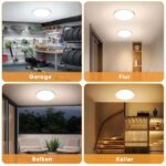 NIBSHOOM LED Deckenleuchte 30cm mit Radar-Bewegungsmelder IP44 – 24W Smartlight für Innen – Bild 8